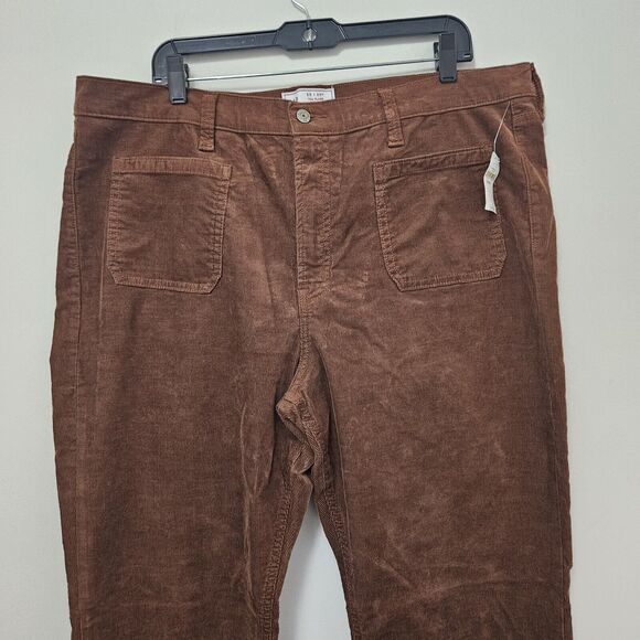 NWT GAP Women's Brown Corduroy 70s Flare High Rise Jeans Size 35/20R MSRP $79.95 - Picture 2 of 8